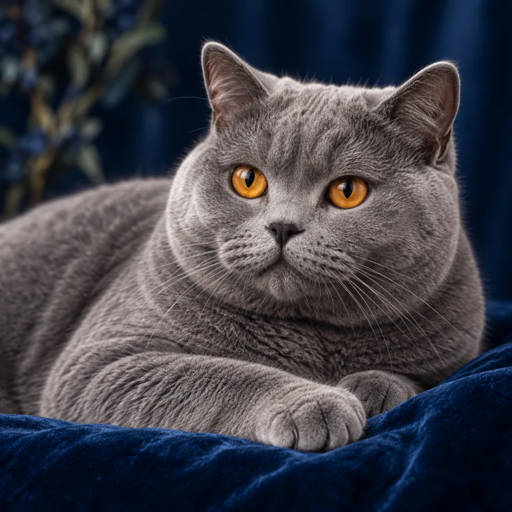 British Shorthair cat portrait
