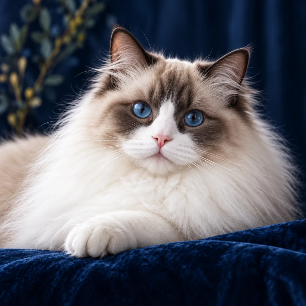 Ragdoll cat portrait