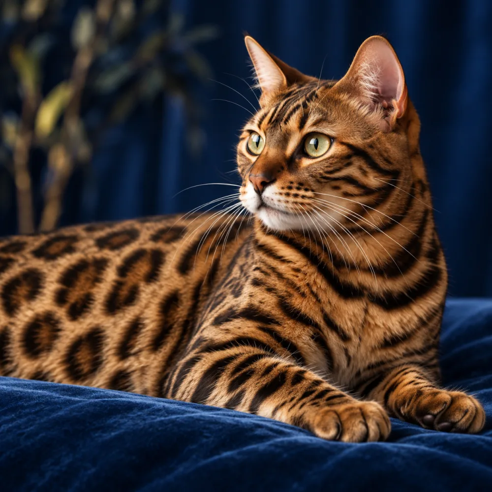 Bengal cat portrait