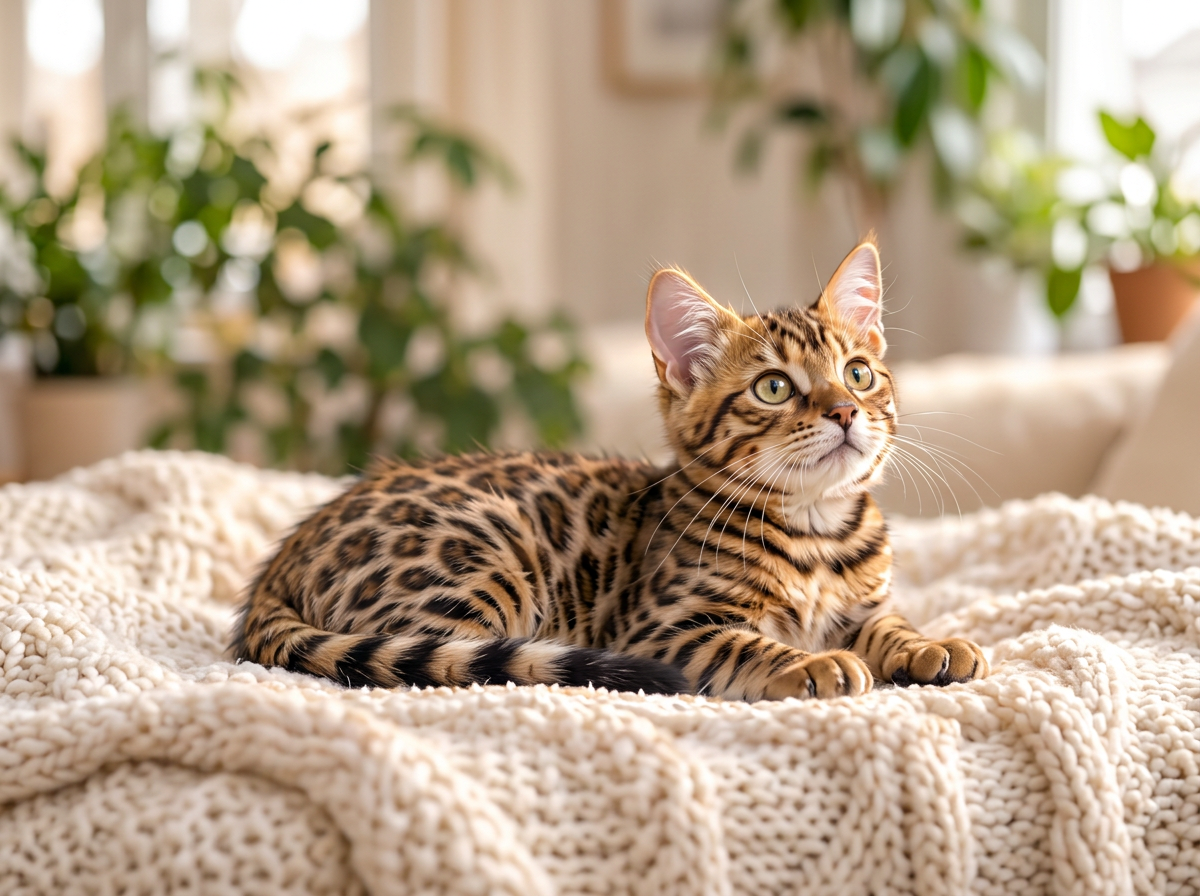 Bengal cat portrait