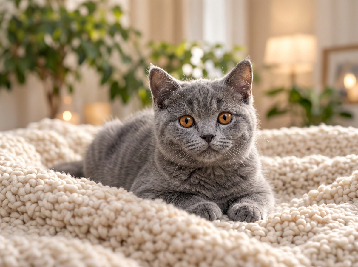 British Shorthair cat portrait